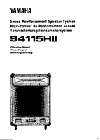 Yamaha S-4115-H-MK2 - Owners Manual